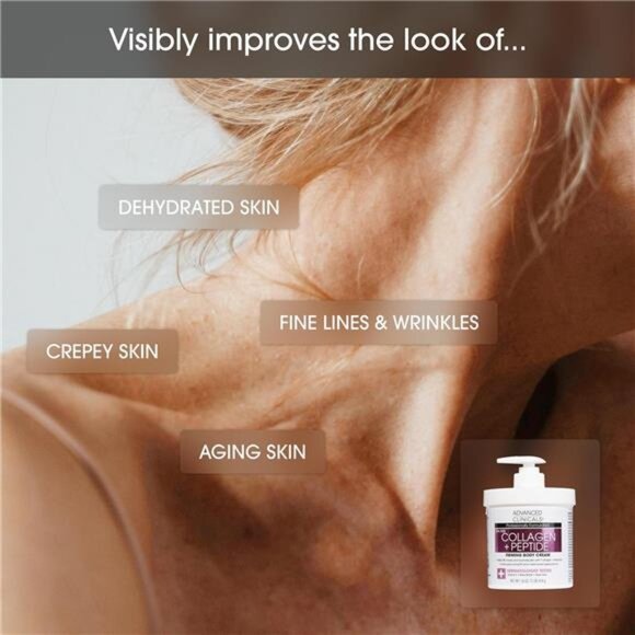 Advanced Clinicals Collagen Peptides Body Lotion & Face Moisturizer | Peptide - Picture 4 of 7